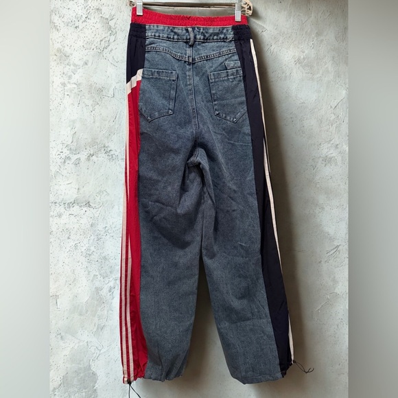 NEW Women’s Y2K High Waist Hip Hop Casual Trendy Baggy Pants Size L - Picture 8 of 13